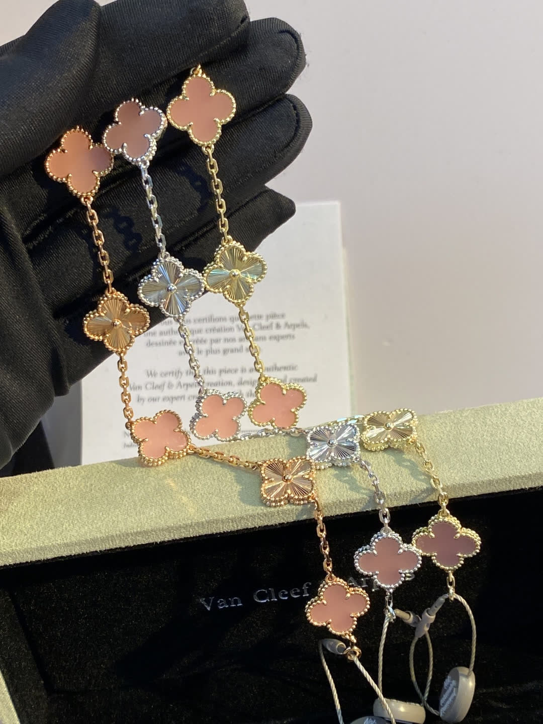 Van Cleef & Arpels Vintage Alhambra Pink Gold Bracelet